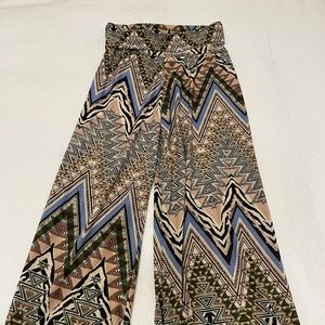 Colorful palazzo pants. New with tags.